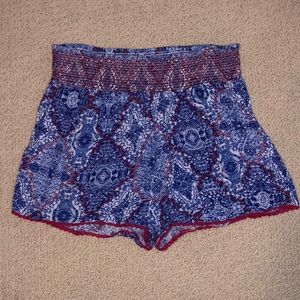 Patterned Flowy Shorts